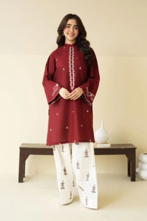 Mulberry Embroidered 2 PC