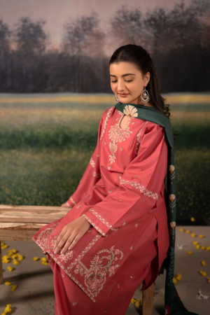 Melon Embroidered 2 PC