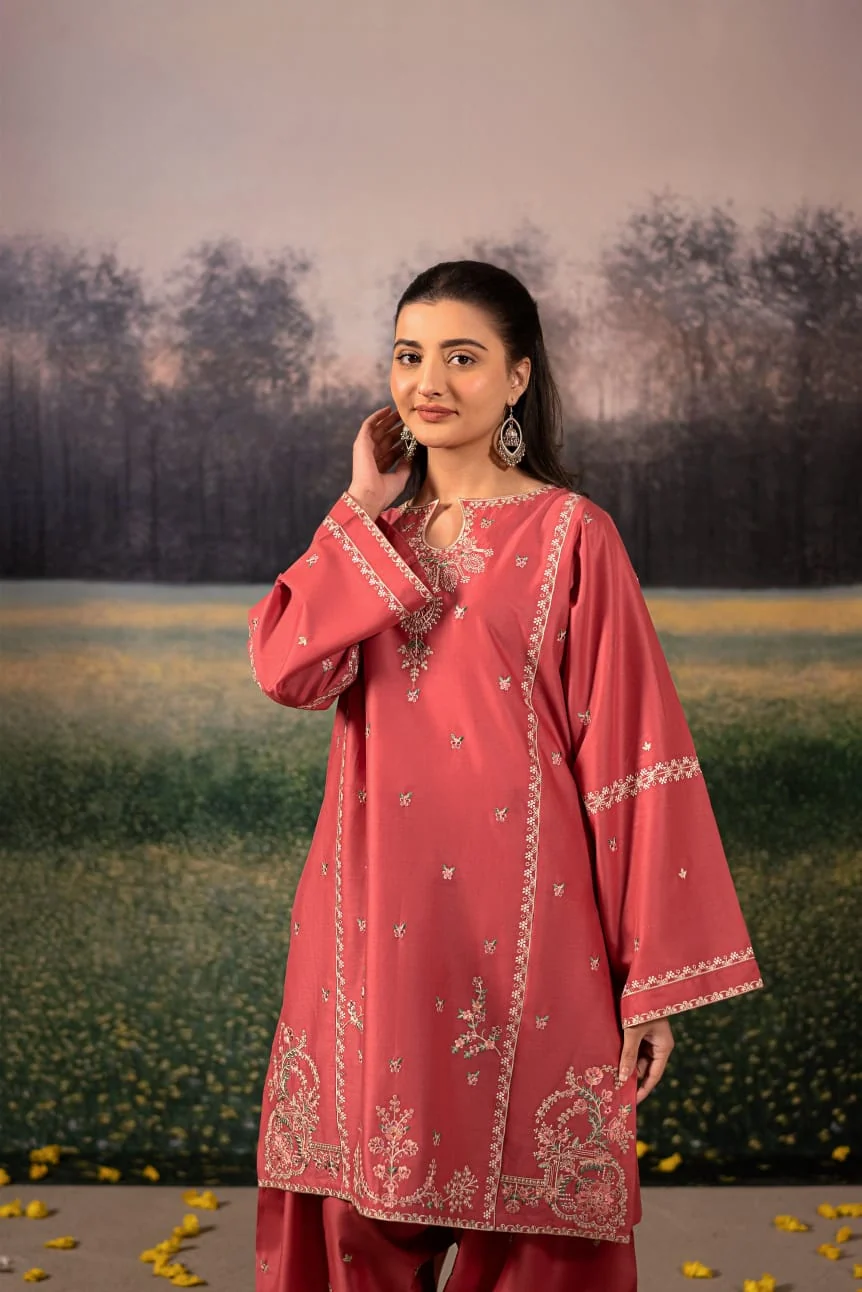 Melon Embroidered 2 PC - Image 4
