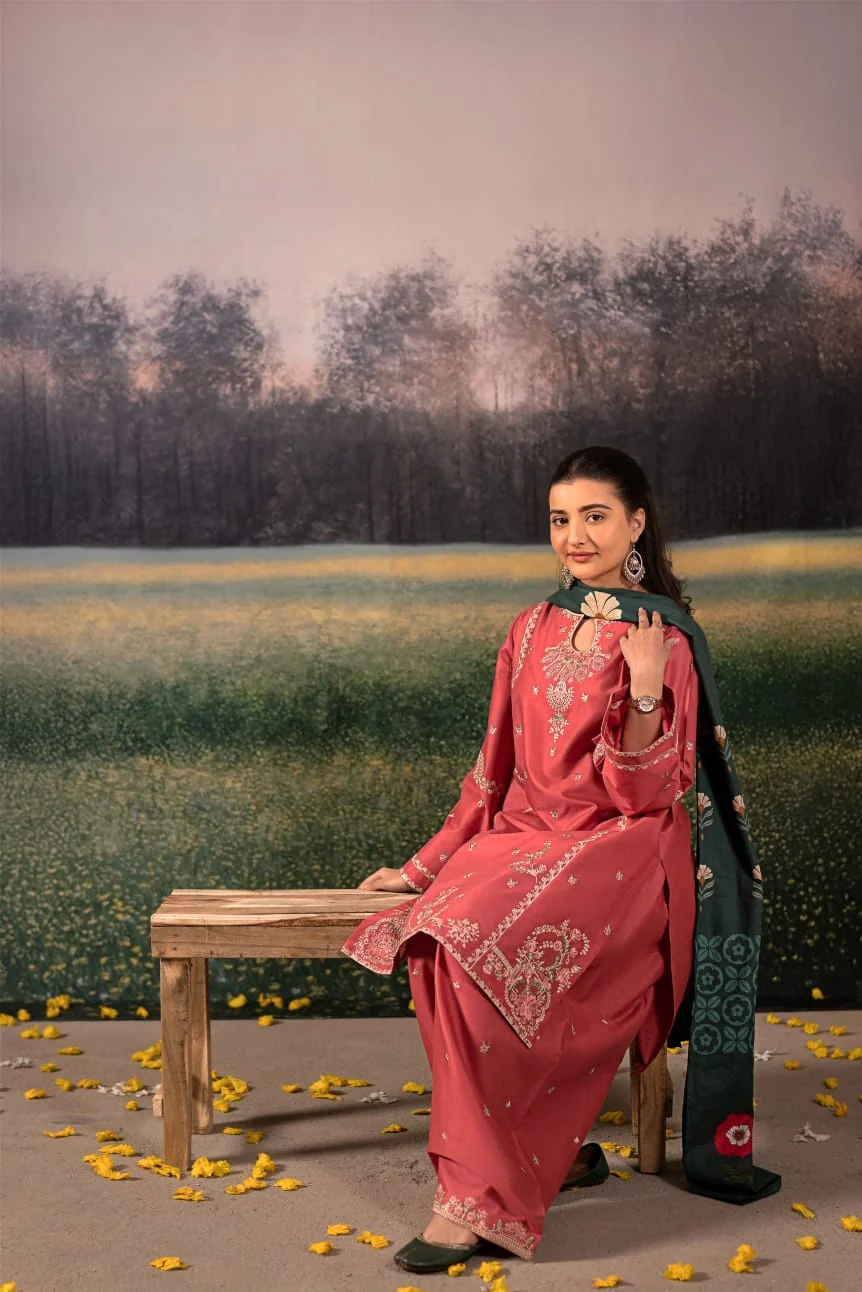 Melon Embroidered 2 PC - Image 2